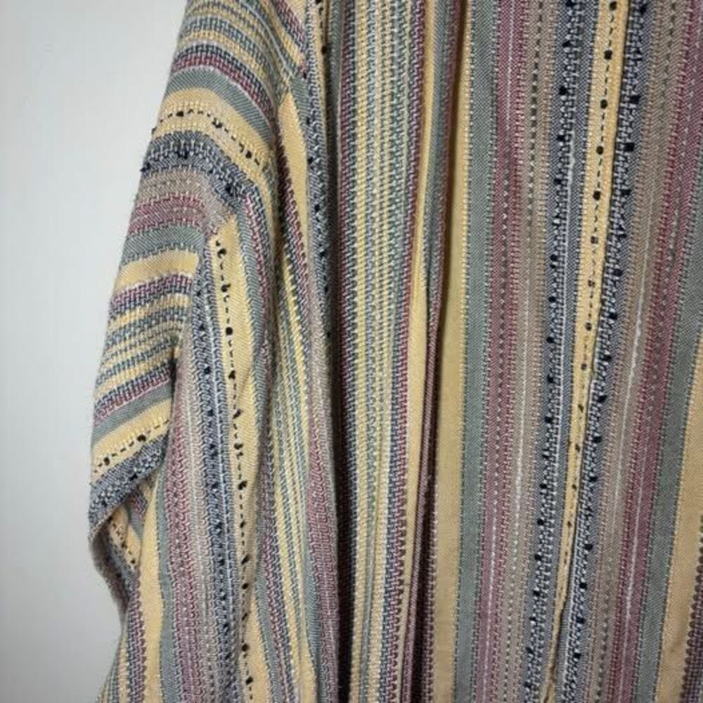 altard state Striped Multi-color Boho Kimono Cardigan M - Picture 4 of 6